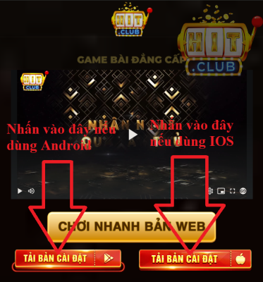 Hướng dẫn tải app Hit Club cho điện thoại từ trang chính chủ