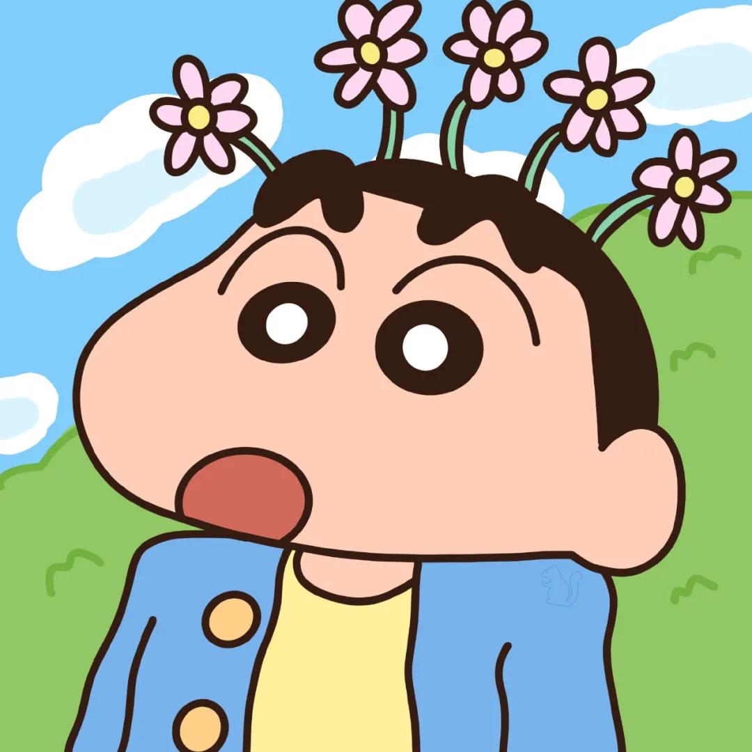 Two sets of hand-painted crayon shin-chan avatars - iMedia